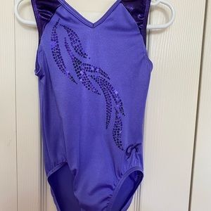 Purple Child Medium GK Elite Gymnastics leotard